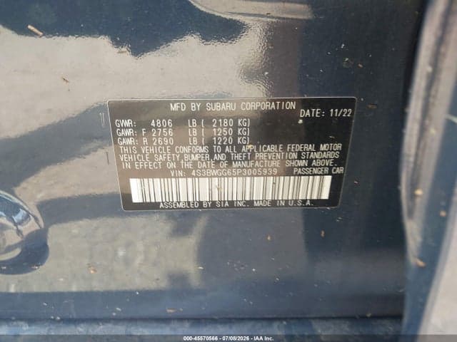 2023 SUBARU LEGACY SPORT 9