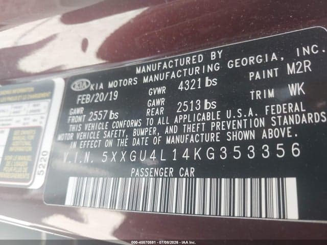 2019 KIA OPTIMA EX 9