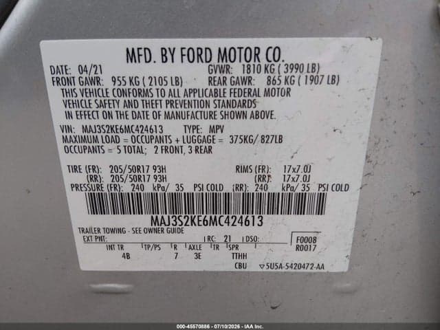 2021 FORD ECOSPORT TITANIUM 9