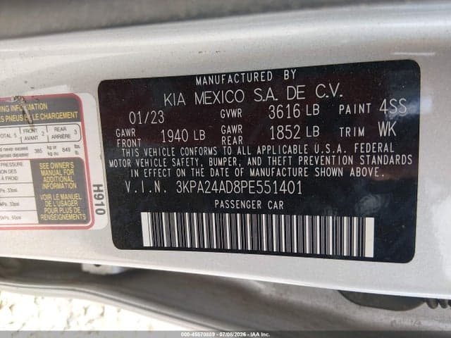 2023 KIA RIO LX 9