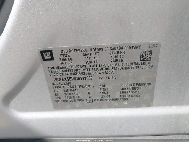 2018 CHEVROLET EQUINOX LT 10