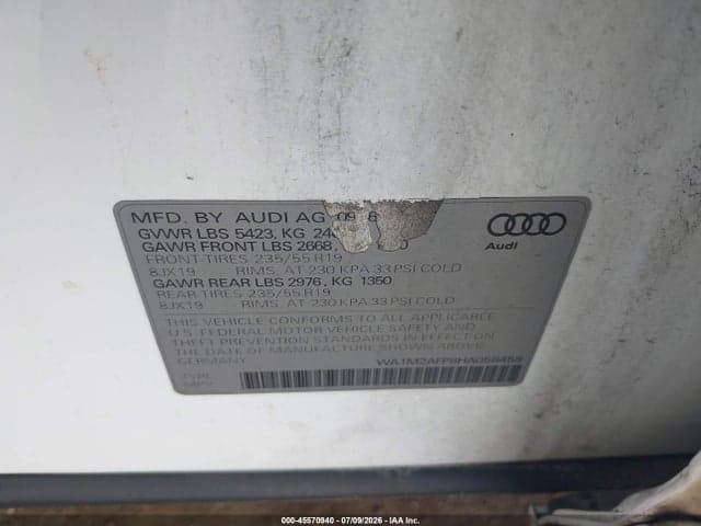 2017 AUDI Q5 2.0T PREMIUM 9