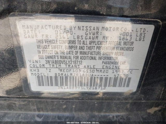 2020 NISSAN SENTRA SR XTRONIC CVT 9