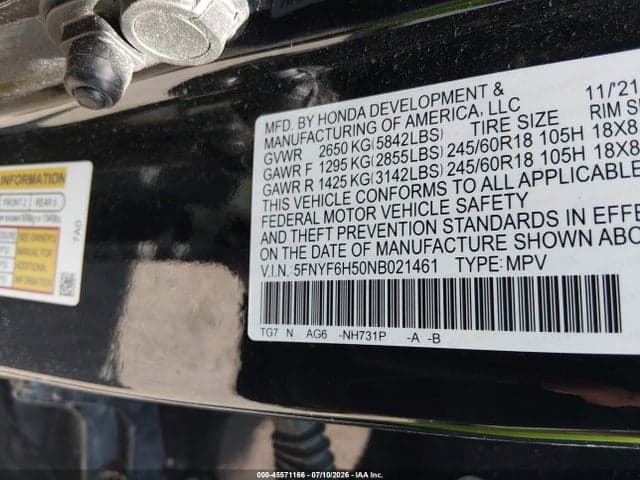 2022 HONDA PILOT AWD EX-L 9