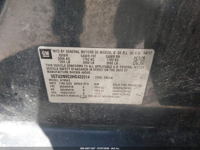 2017 GMC SIERRA 1500 SLT 9