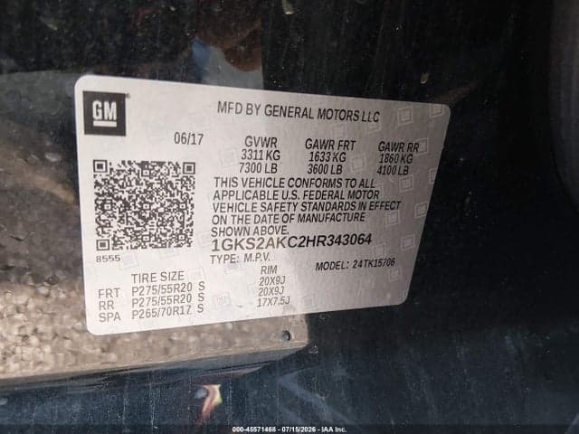 2017 GMC YUKON SLE 9