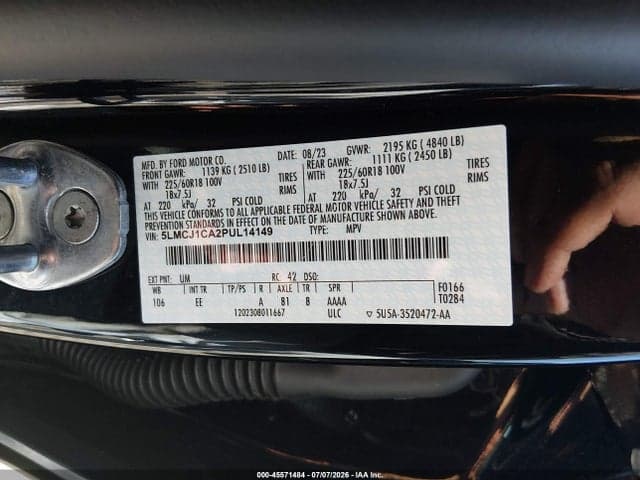 2023 LINCOLN CORSAIR STANDARD 9