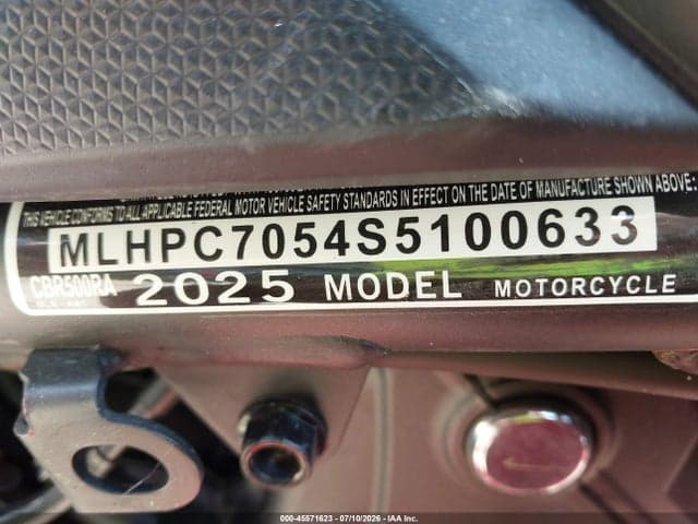 2025 HONDA CBR500 RA 10