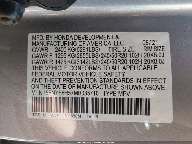 2021 HONDA PASSPORT AWD EX-L 9