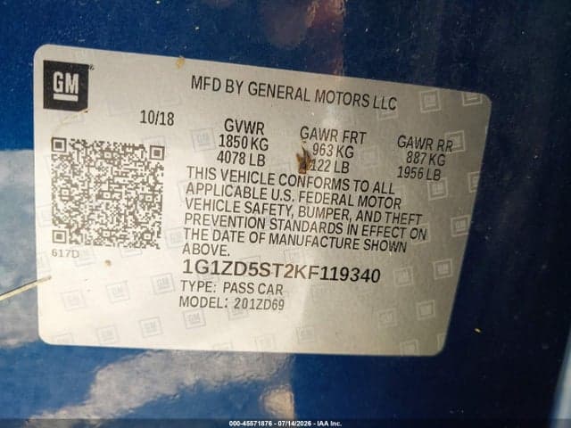2019 CHEVROLET MALIBU LT 9