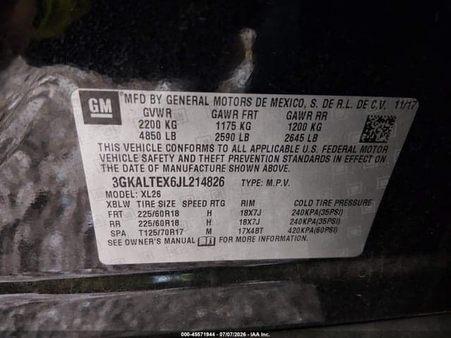 2018 GMC TERRAIN SLE 9