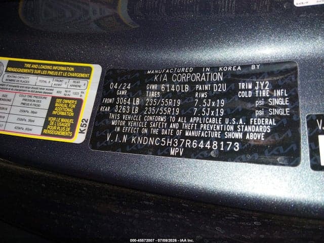 2024 KIA CARNIVAL MPV EX 9