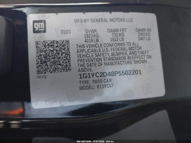 2023 CHEVROLET CORVETTE STINGRAY RWD 3LT 9