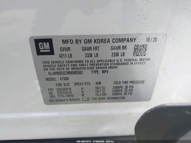 2021 BUICK ENCORE GX FWD SELECT 9