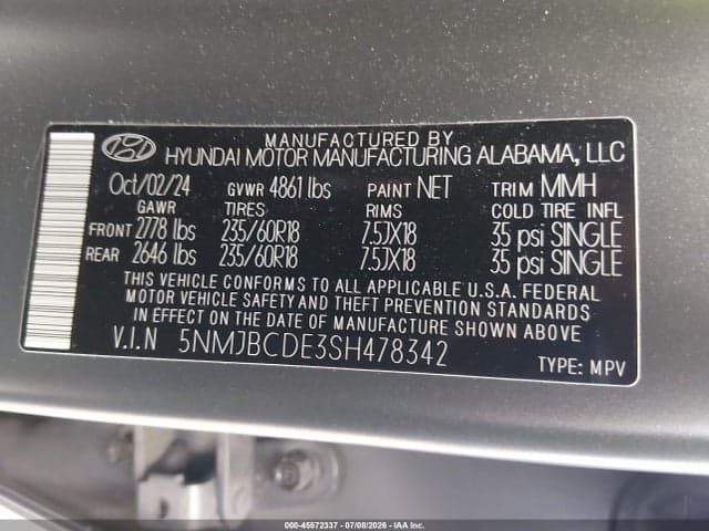 2025 HYUNDAI TUCSON SEL 9