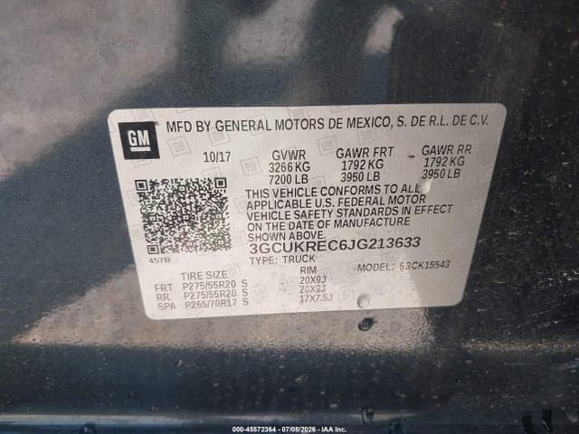 2018 CHEVROLET SILVERADO 1500 2LT 9