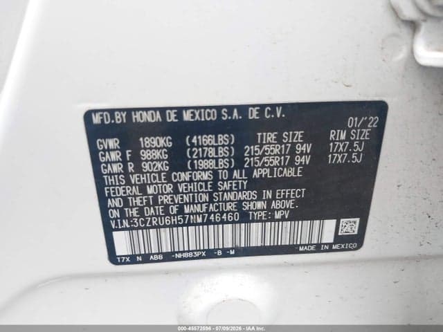 2022 HONDA HR-V AWD EX 9