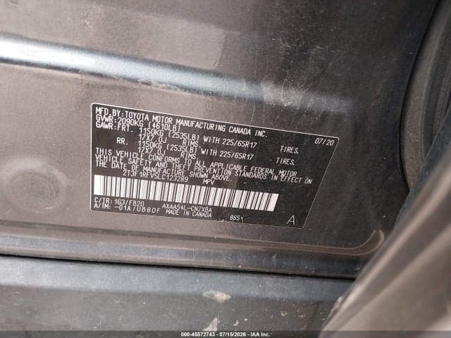 2020 TOYOTA RAV4 LE 9