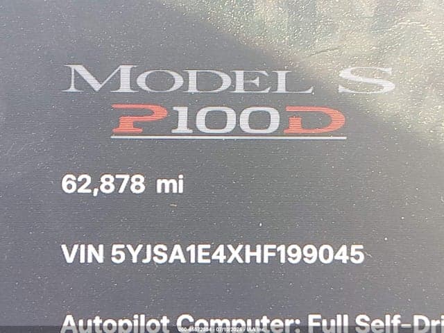 2017 TESLA MODEL S 100D/60D/75D/90D/P100D 15