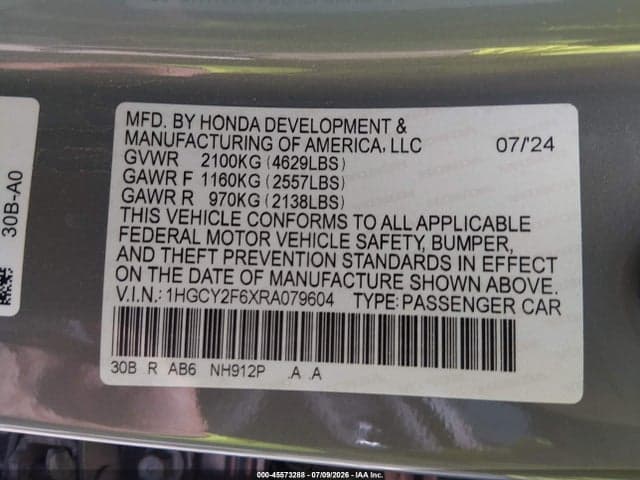 2024 HONDA ACCORD HYBRID EX-L 9
