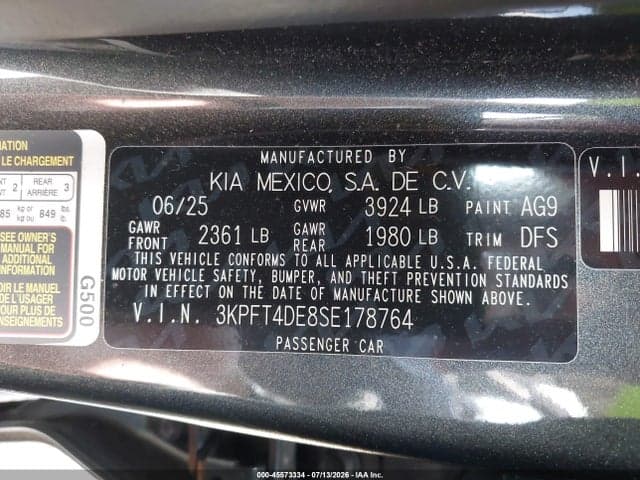 2025 KIA K4 LXS 9