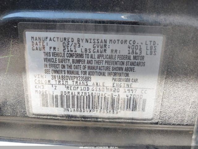 2023 NISSAN SENTRA SR XTRONIC CVT 9