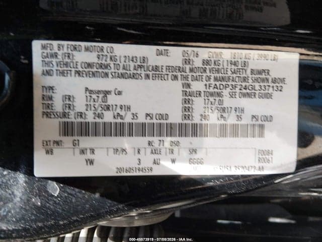 2016 FORD FOCUS SE 9