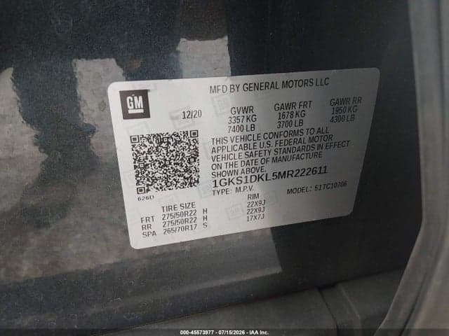 2021 GMC YUKON 2WD DENALI 9