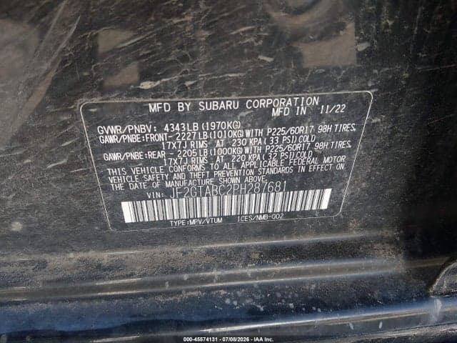 2023 SUBARU CROSSTREK 9