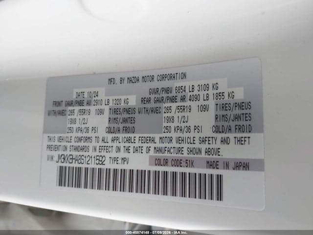2025 MAZDA CX-90 PHEV PREFERRED PACKAGE 9