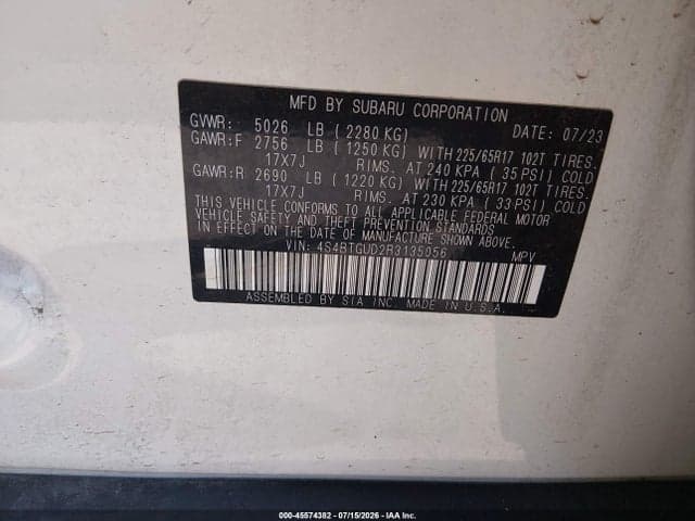 2024 SUBARU OUTBACK WILDERNESS 9