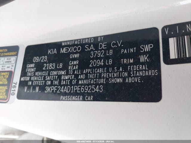 2023 KIA FORTE LXS 9