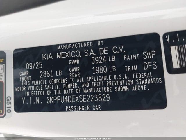 2025 KIA K4 EX 9