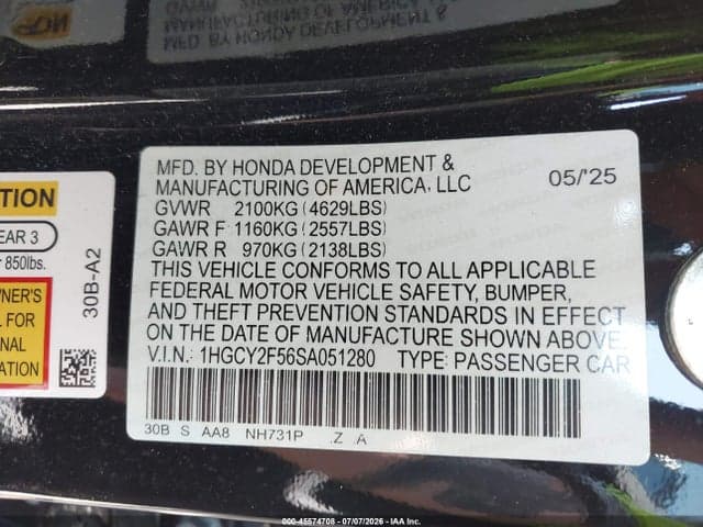 2025 HONDA ACCORD HYBRID SPORT 9