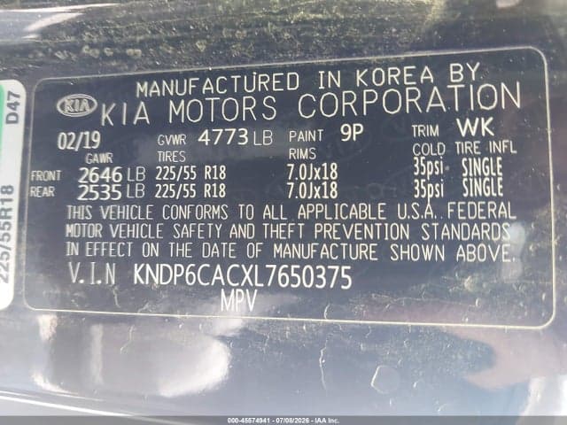 2020 KIA SPORTAGE S 9