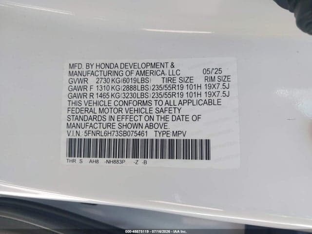 2025 HONDA ODYSSEY SPORT-L 9