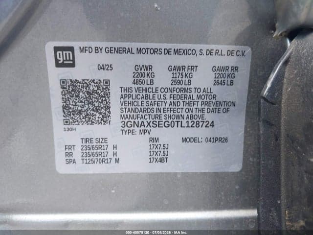 2026 CHEVROLET EQUINOX AWD ACTIV 9
