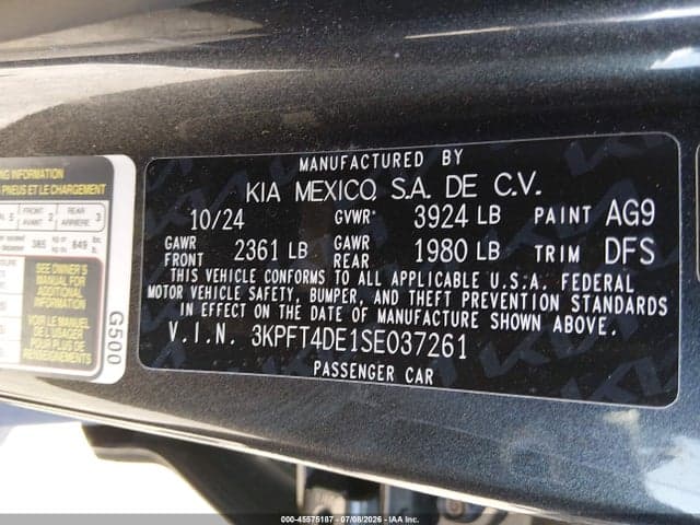 2025 KIA K4 LXS 9