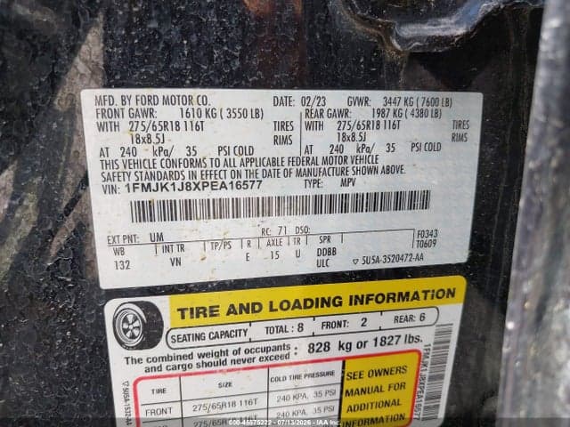 2023 FORD EXPEDITION XLT MAX 9