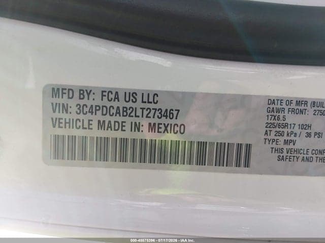 2020 DODGE JOURNEY SE VALUE 9