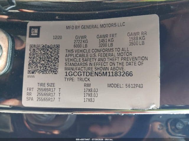 2021 CHEVROLET COLORADO 4WD SHORT BOX Z71 9