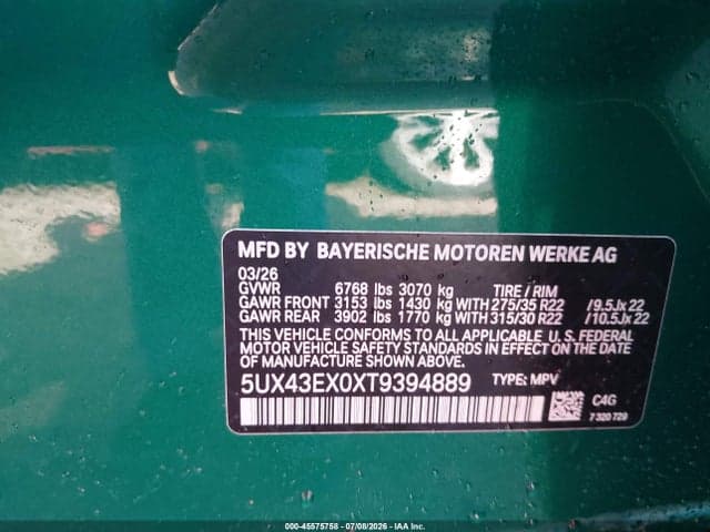 2026 BMW X6 M60I 9