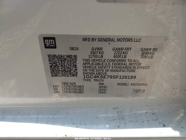 2025 CHEVROLET SILVERADO 3500HD 4WD LONG BED WORK TRUCK 9