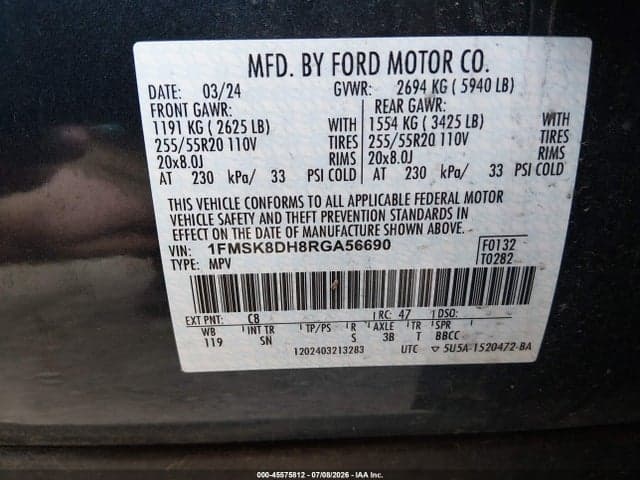 2024 FORD EXPLORER XLT 9