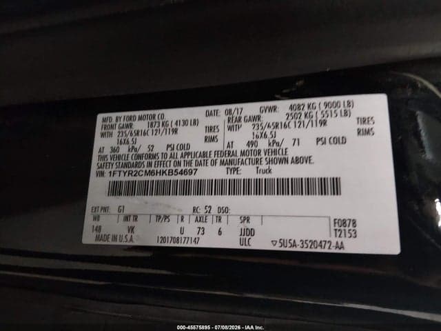 2017 FORD TRANSIT-250 9