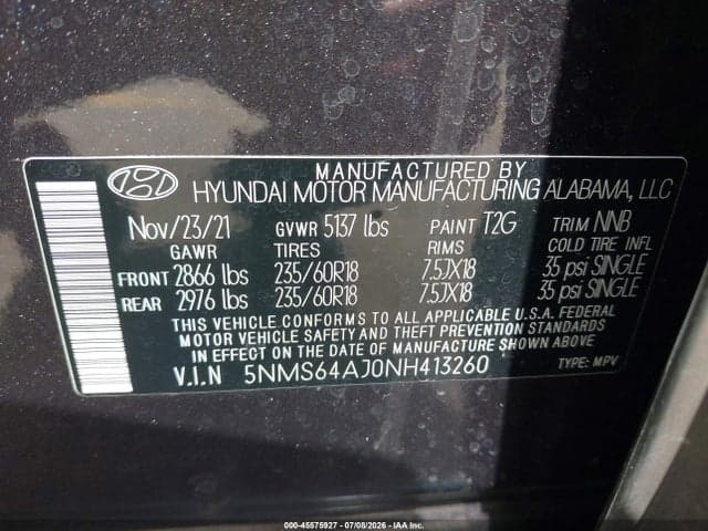 2022 HYUNDAI SANTA FE XRT 9
