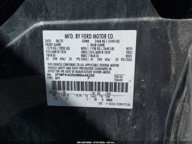2021 FORD EDGE SE 9