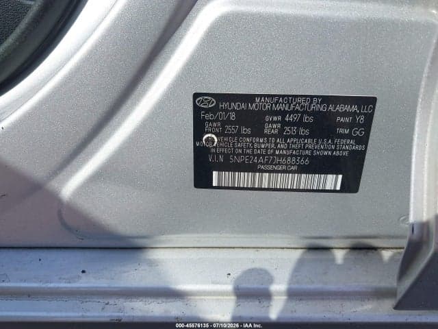 2018 HYUNDAI SONATA SE 9