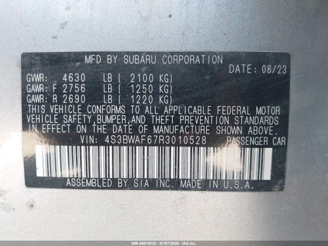 2024 SUBARU LEGACY PREMIUM 9