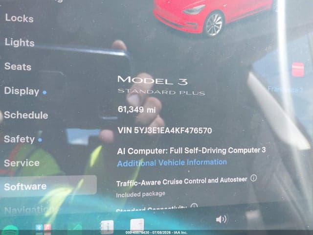 2019 TESLA MODEL 3 LONG RANGE/MID RANGE/STANDARD RANGE/STANDARD RANGE PLUS 13